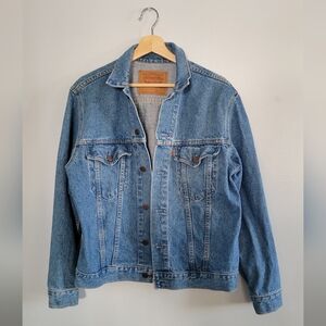 LEVI'S Orange Tab Vintage Mens Blue Denim Jacket, Good Pre-owned Size 40